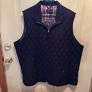 Lands' End Men's Dark Quilted Vest